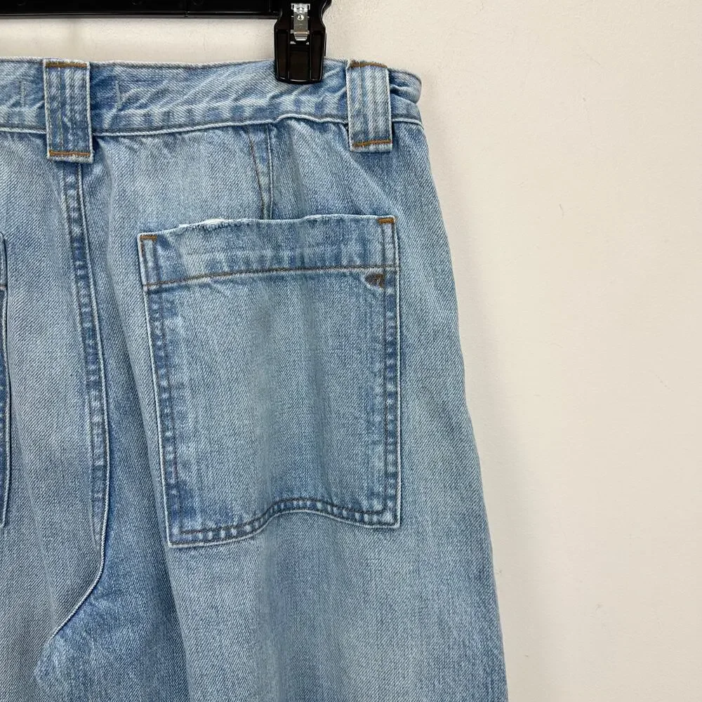 Madewell The Tall Balloon Jean Raebrook Wash Blue High Rise Rigid US 30T NWT